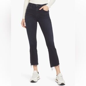 MOTHER denim- insider crop fray step hem